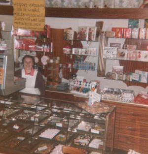 Winkel interieur Amoureus 1975