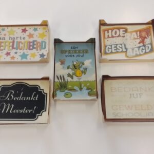 Chocolade op maat gemaakt 0,01 (zelf aanleveren)